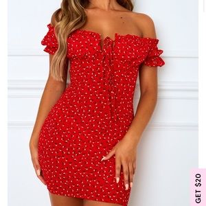 White Fox Boutique mini red dress